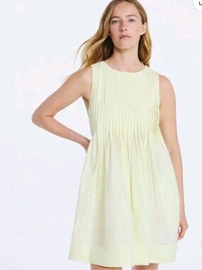 Free Assembly Women's Sleeveless Pleated Mini Dress
